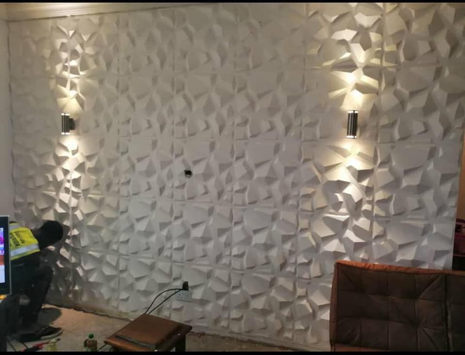 Adore Decor Diamond Pattern Eco Friendly 3D Wall Panel