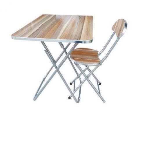Adjustable Foldable Table And Chair - Wooden