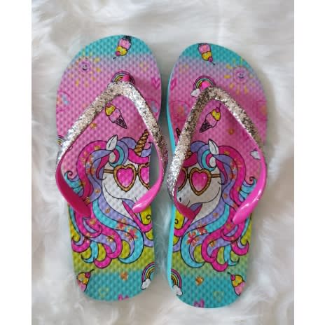 Unicorn Glittery Girl Slippers