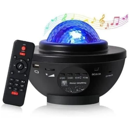 Christmas Light /Starry Projector Led Night Lamp With Remote Control - 2000mAh
