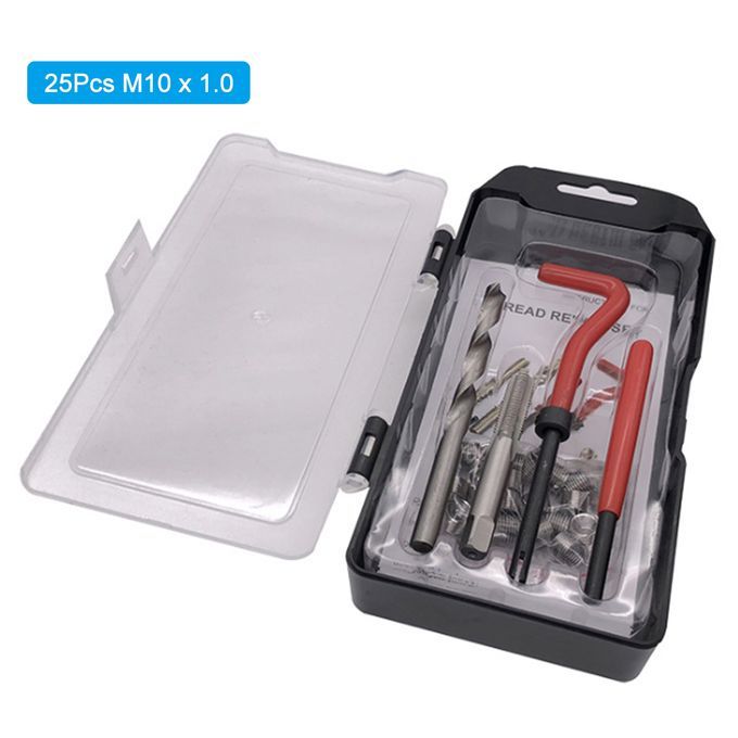 25Pcs M-10 X 1.0 Thread Repair Kit Helicoil Compatible 10mm