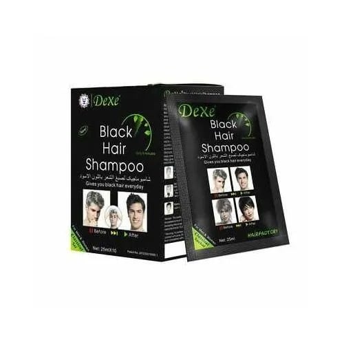 Black Hair Shampoo - Hair Dye - 25ml X 10