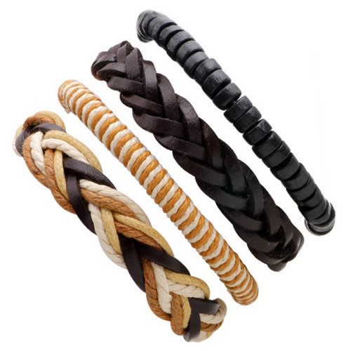 Unisex Braided Bracelets - Set Of 4