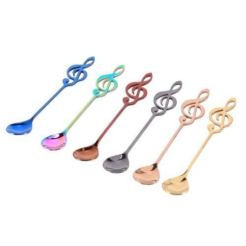 Music Note Spoons 6-Pack Creative Cute Teaspoons