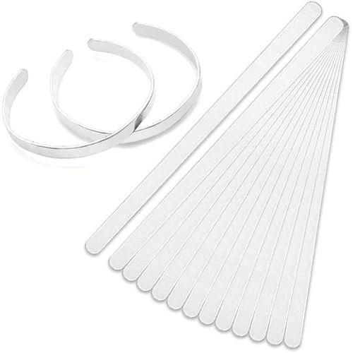 Premium Metal Stamping Bracelet Blank, 15 Pack