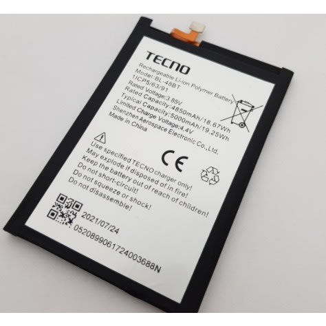 Replacement Battery For Tecno Pop5 Mobile Phone Bl-48bt