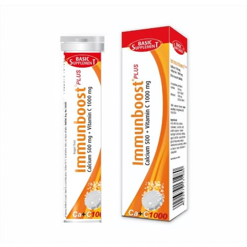 Basic Supplement Immunboost Plus - Calcium 500mg + Vitamin C 1000mg