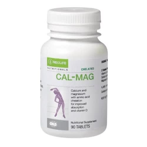 Neolife Chelated Calmag - Calcium & Magnesium Supplement For Bone Health - 90 Tabs