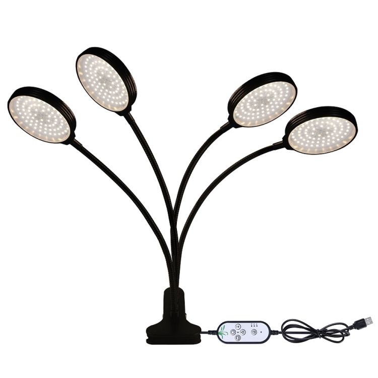 60W LED Plant Growth Lamp Four Head Seedling Planting Light