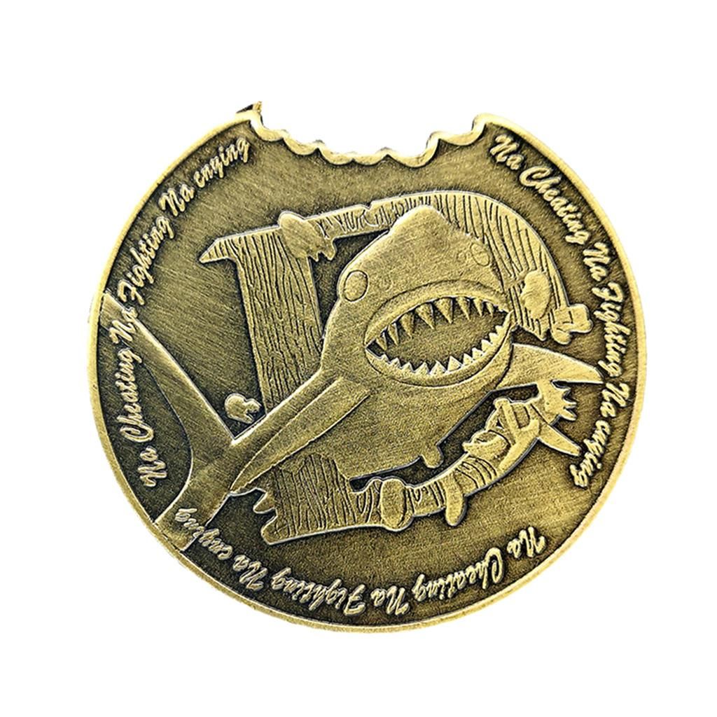 White Shark Shaped Abmormal Shape Coin Collection Antique Coin