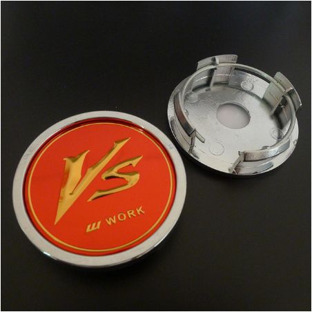 4pcs 58mm 52mm W Work Emotion VS Wheel Center Caps Hub Logo