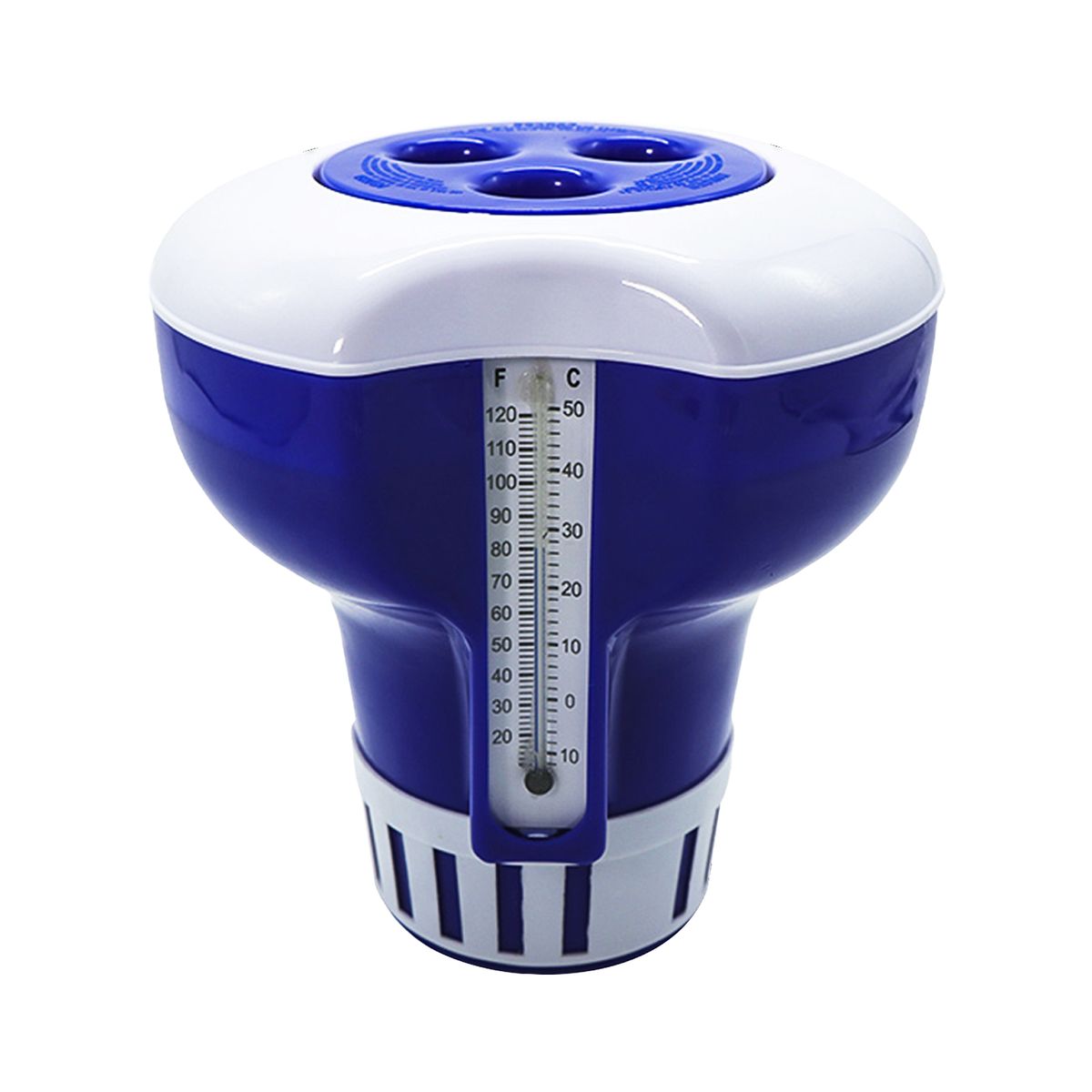 7 Inch Pool Chemical Dispenser With Thermometer Floating