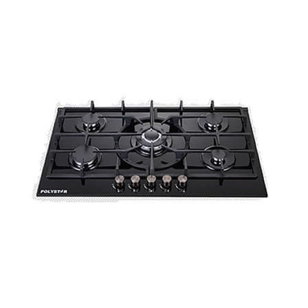 90cm 5 Gas Burner Built-in Gas Hob With Heavy Cast Iron