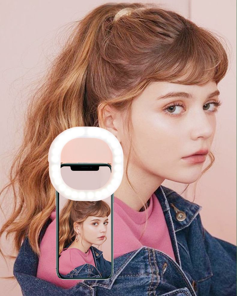 Mobile Phone Fill Light-LED Live Selfie Ring-Rechargeable Mini