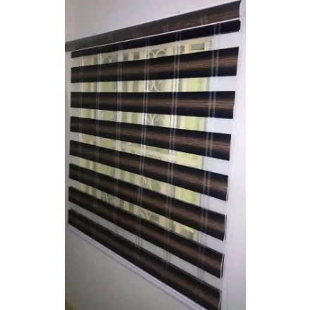 Window Blind Goldline - 2.2m By 1.6m - 87inch By 63inch - Brown