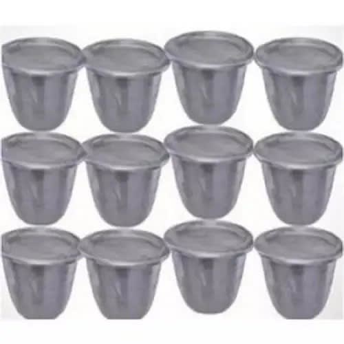 Aluminium Moi Moi Plates - 12 Pieces