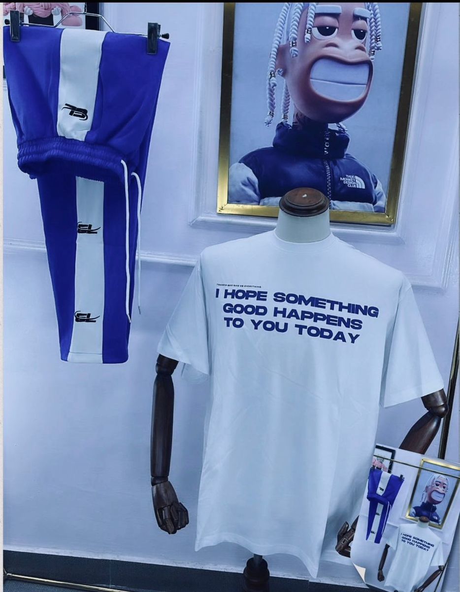 Male Trouser Up And Down-blue/white