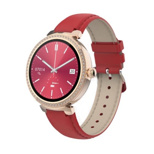 Porodo Belle Smart Watch Amoled Display -red