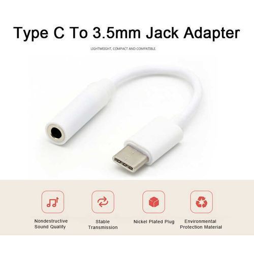 USB Type C To 3.5mm Headphone Jack Female Audio