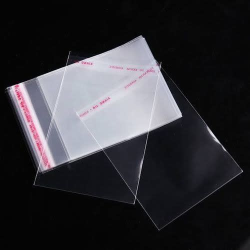 200 Pcs Transparent Packaging Nylon Flier - 8" &times; 5" Inches