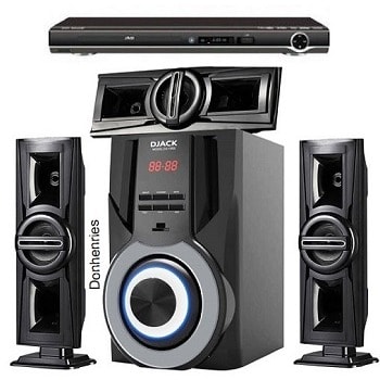 3.1ch Bluetooth Home Theatre Sound System Dj-1003 + Dvd Player