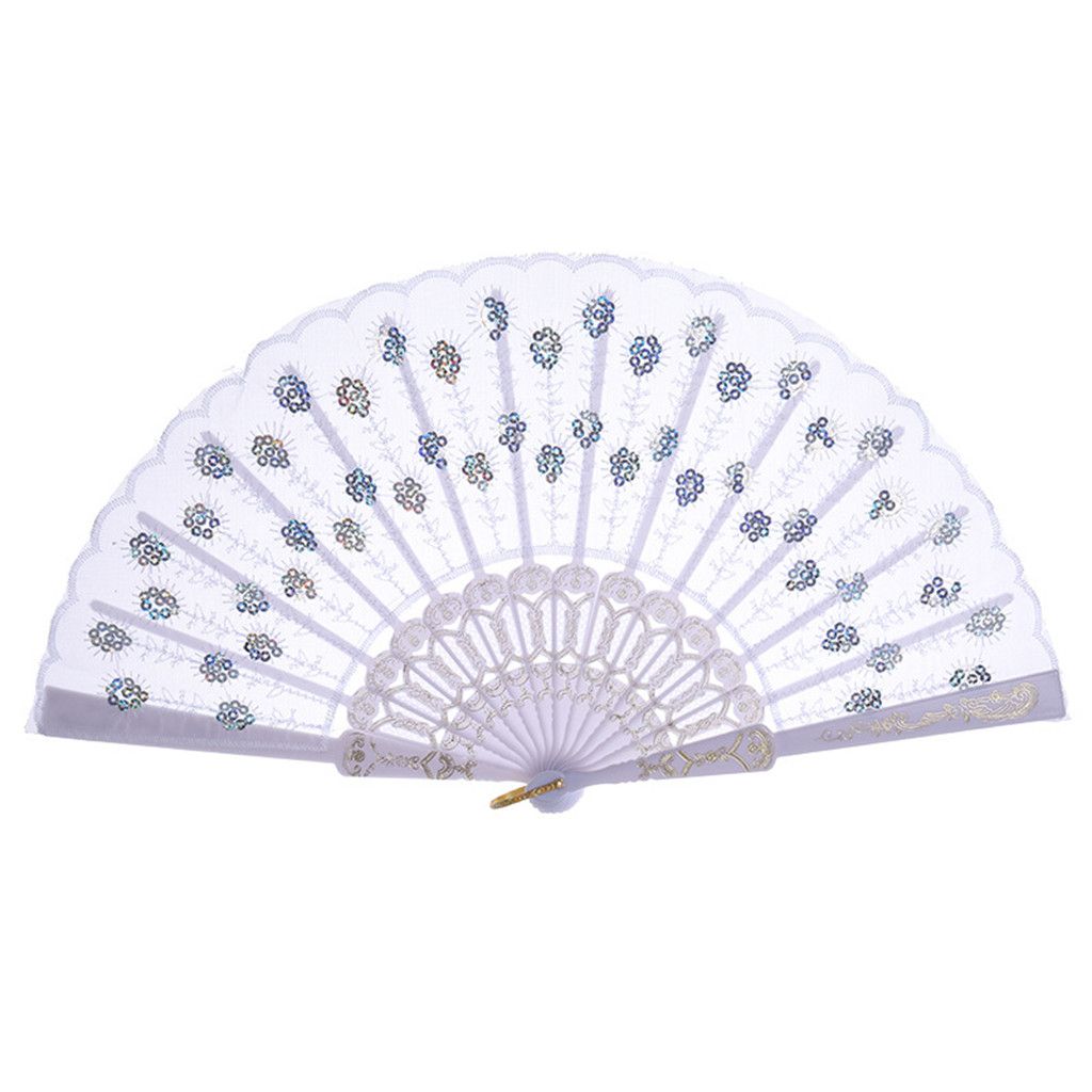 Flower Silk Chinese Wedding Lace Hand New330 Style Best Dance Held Party Folding Fan
