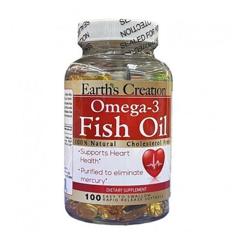 Omega 3 Fish Oil 100 Softgels For Excellent Skin And Heart