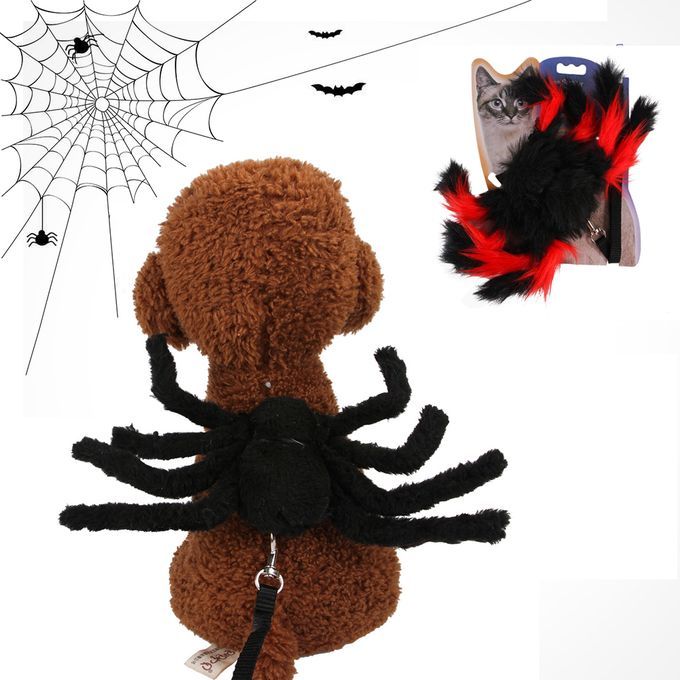 Dog Leash With Spider Pet Dog Halloween Costume Pet Cosplay