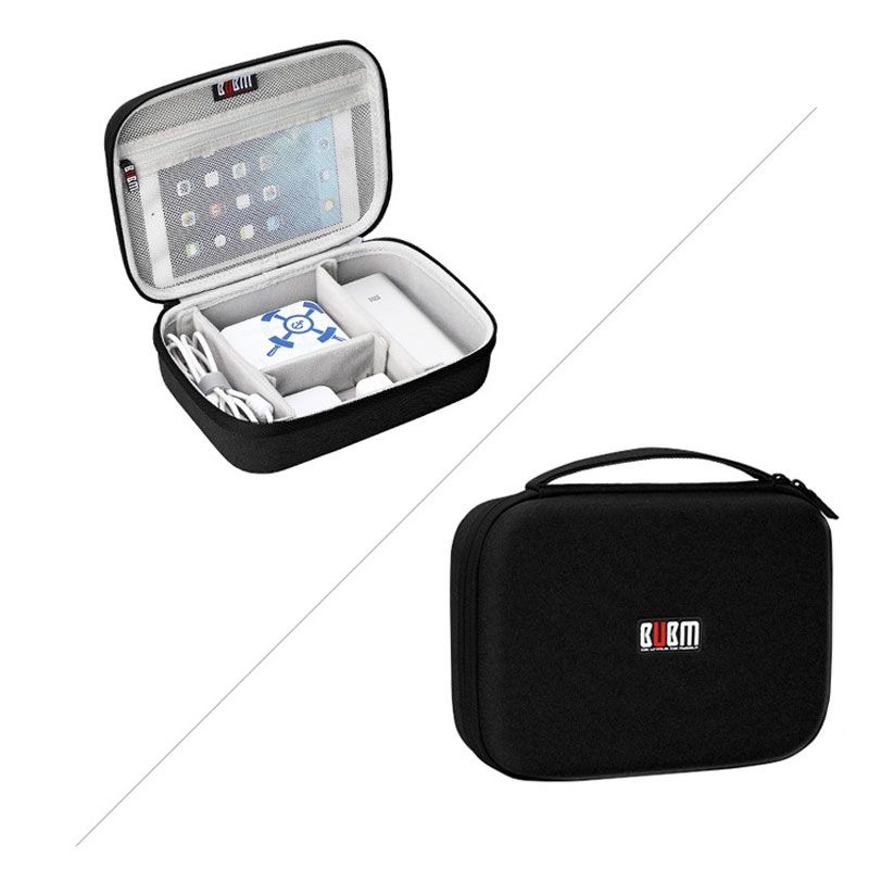 Multi-function Headphone Charger Data Cable Digital Storage Bag, Size:25x20x8cm(Black)