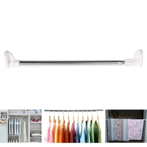 Extendable Shower Curtain Poles With Free Curtain