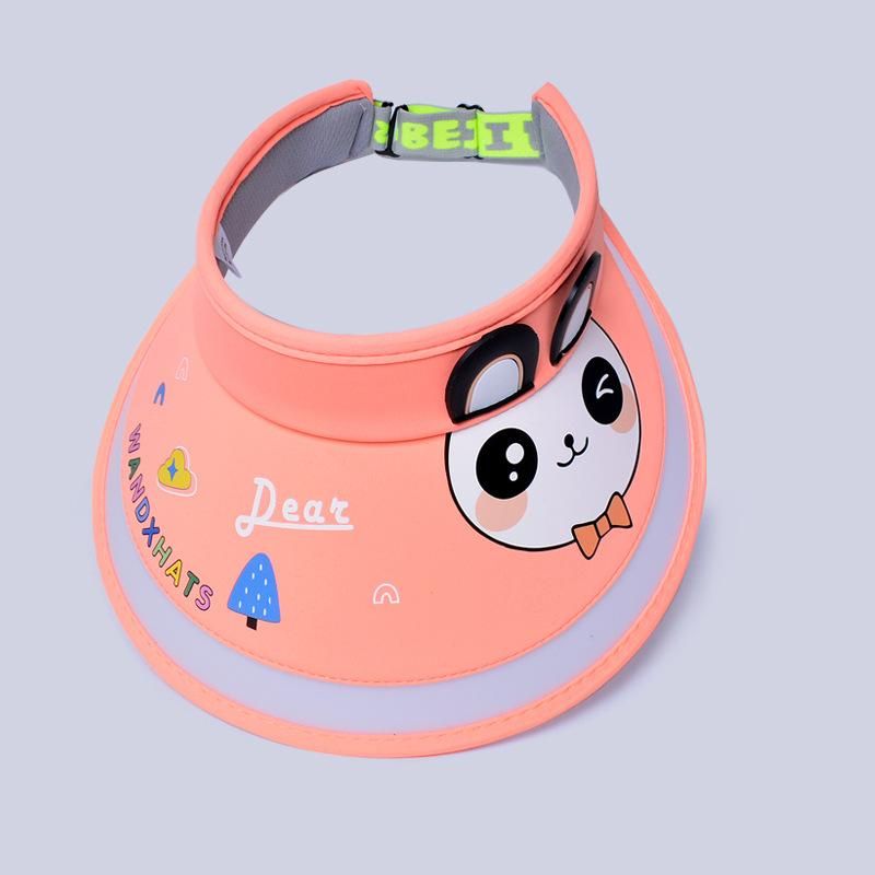 Cartoon Adjustable Visor Hat for Kids,Sun UV Protection,Breathable