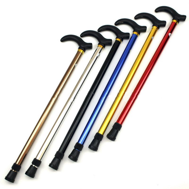 T-Handle Walking Stick Old Man Hiking Trekking Trail 6 Cane