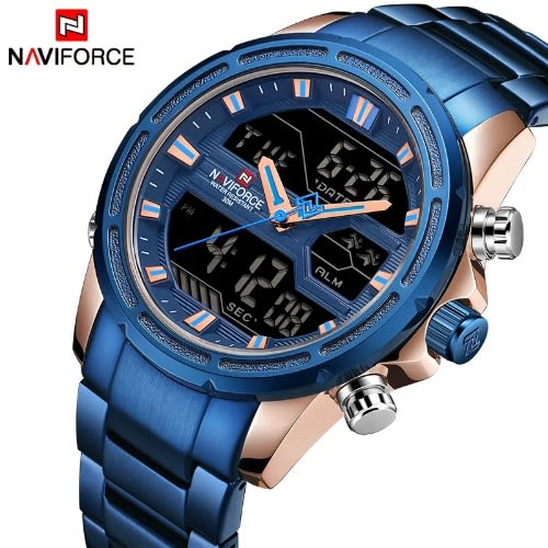 Waterproof Dual Display Chronograph Watch