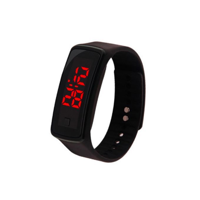 Digital Led Silicone Straps For Men And Women Sport Watch