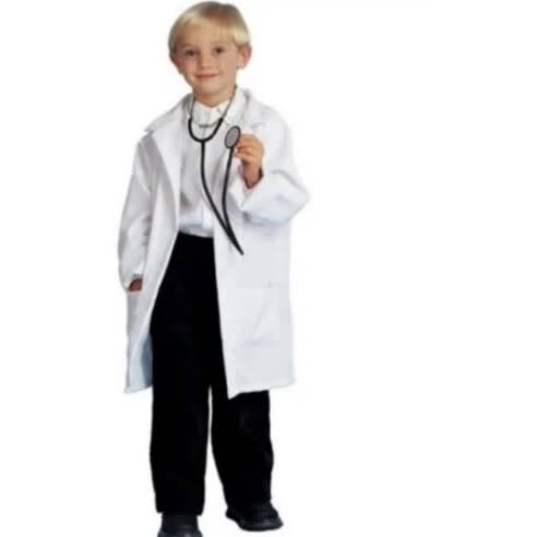 Kids Doctor's Lab Coat Costume With Stethoscope