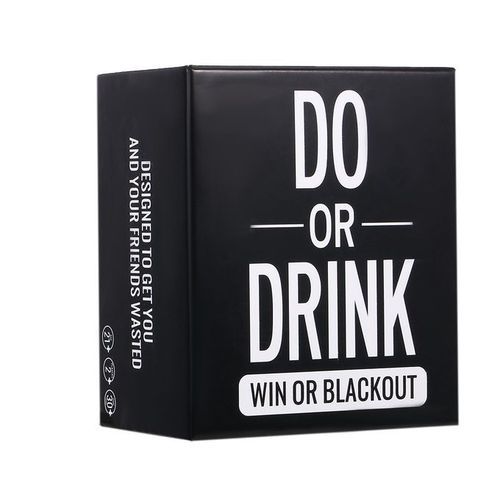 No Boring Party Do Or Drink Party Game Card