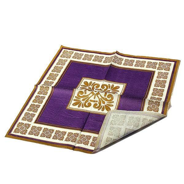 20pcs Printed Paper Napkin Serviettes Handkerchief Tableware Catering Party Purple Phnom Penh
