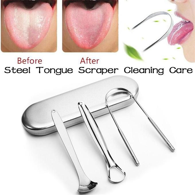3-Pack Tongue Scratcher Oral Care Tongue Cleaner