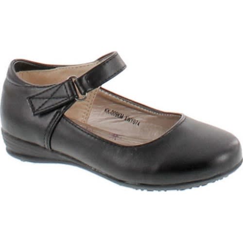 Ballerina Buckle School Shoe - Black