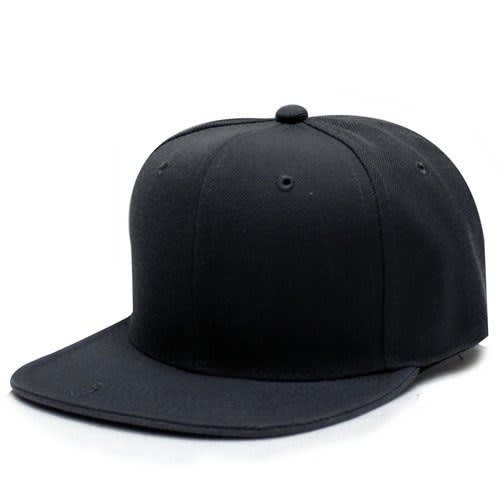 Men's Snap Back Cap - Black