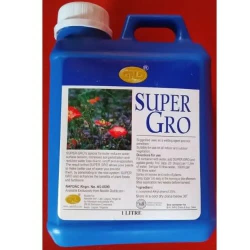 Super Gro Agricultural Fertilizer For Farm Produce, Crops, Poultry, Animal - 1 Litre
