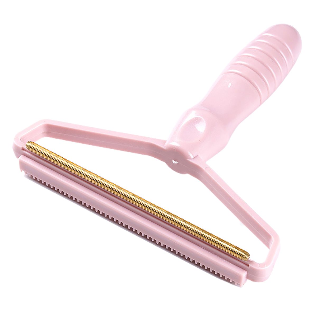 2 In 1 Manual Clothes Coat Lint Remover Fuzz Fabric-Pink