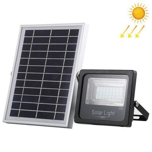 30W Ultra-thin IP66 Waterproof Solar Powered Timing LED Flood Light, 32 LEDs SMD 2835 LED Lamp With 6V / 0.83A Solar Panel & Remote Control (White Light)