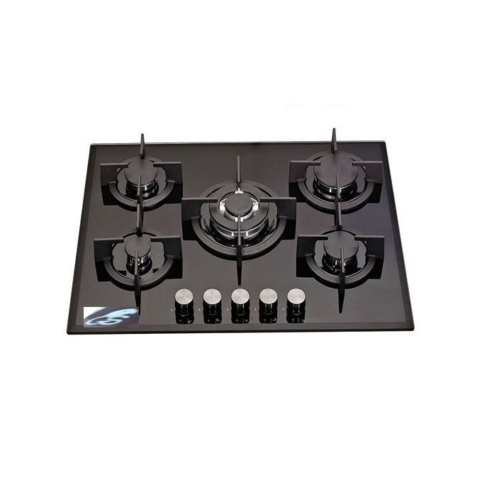 90x52cm Built-in 5 Burner Gas On Tempered Glass Hob/cooker