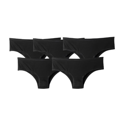 Hipster Briefs - 5 Pack  - Black