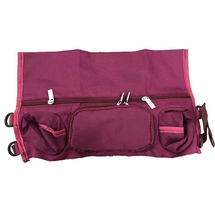 Baby Stroller Rear Hanging Bag , Color: Red