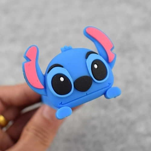 Cute Cartoon Silicone Figure Door Stopper - Blue