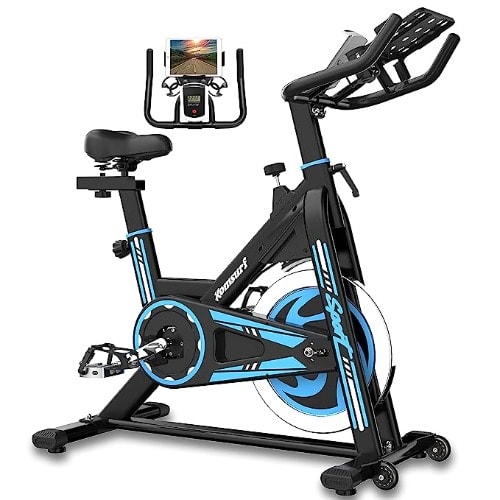 Spinning Stationary Bike With Display & Tab Holder