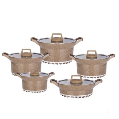 Granite Cooking Pots Set - 10 Pieces