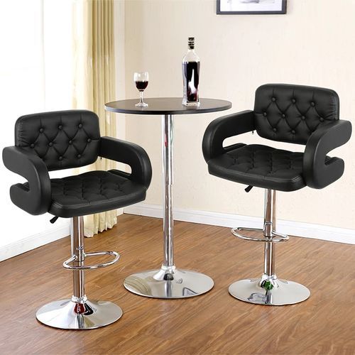 Comfort Modern Bar Stainless Bar Stool - Set Of 2(No Table)